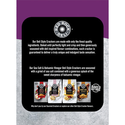 Red Rock Deli Crackers Multipack Of 5 Sea Salt & Balsamic Vinegar 130g