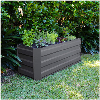 Greenlife Slimline Garden Bed And Greenhouse Cover 120 x 45 x 45cm Charcoal