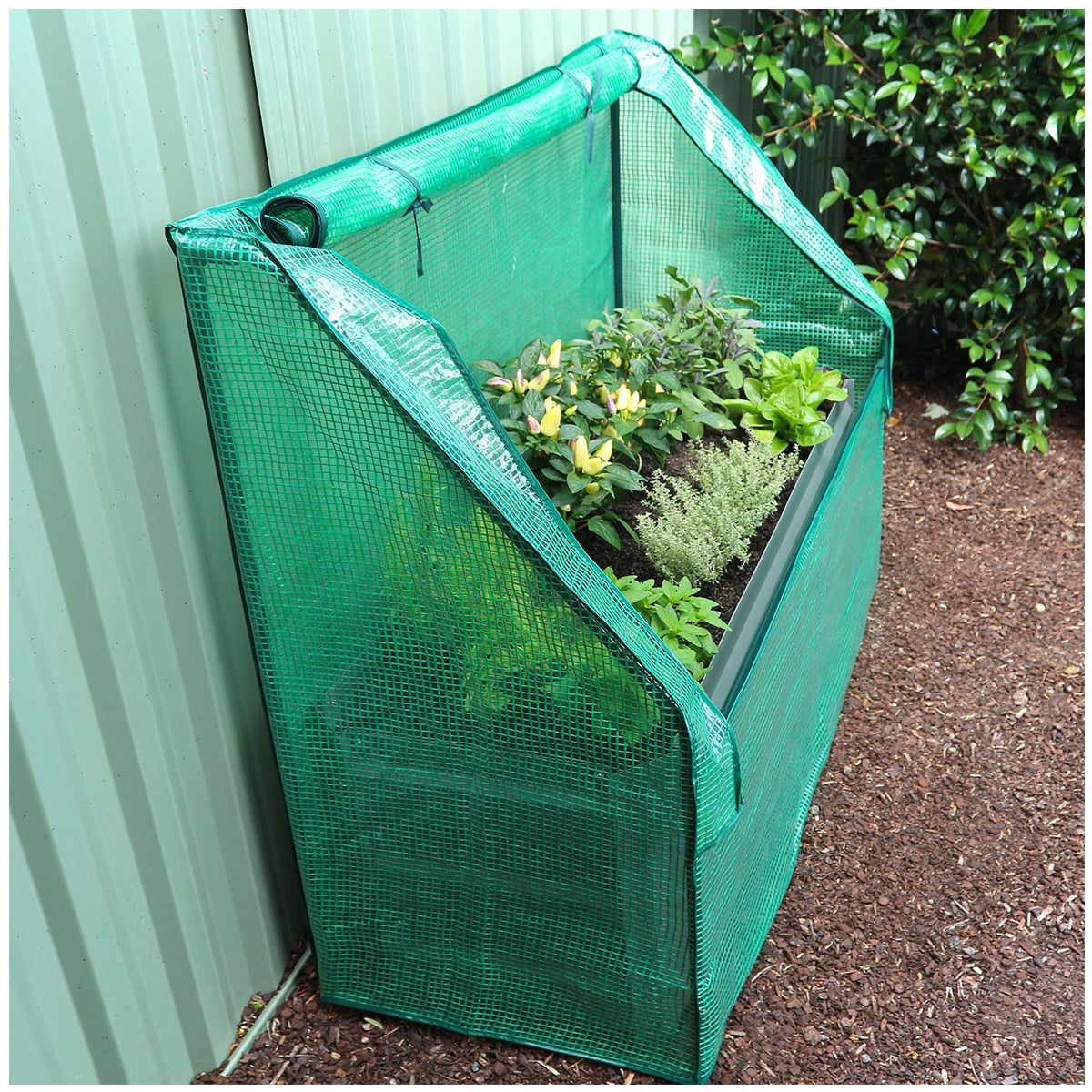 Greenlife Slimline Garden Bed And Greenhouse Cover 120 x 45 x 45cm Charcoal