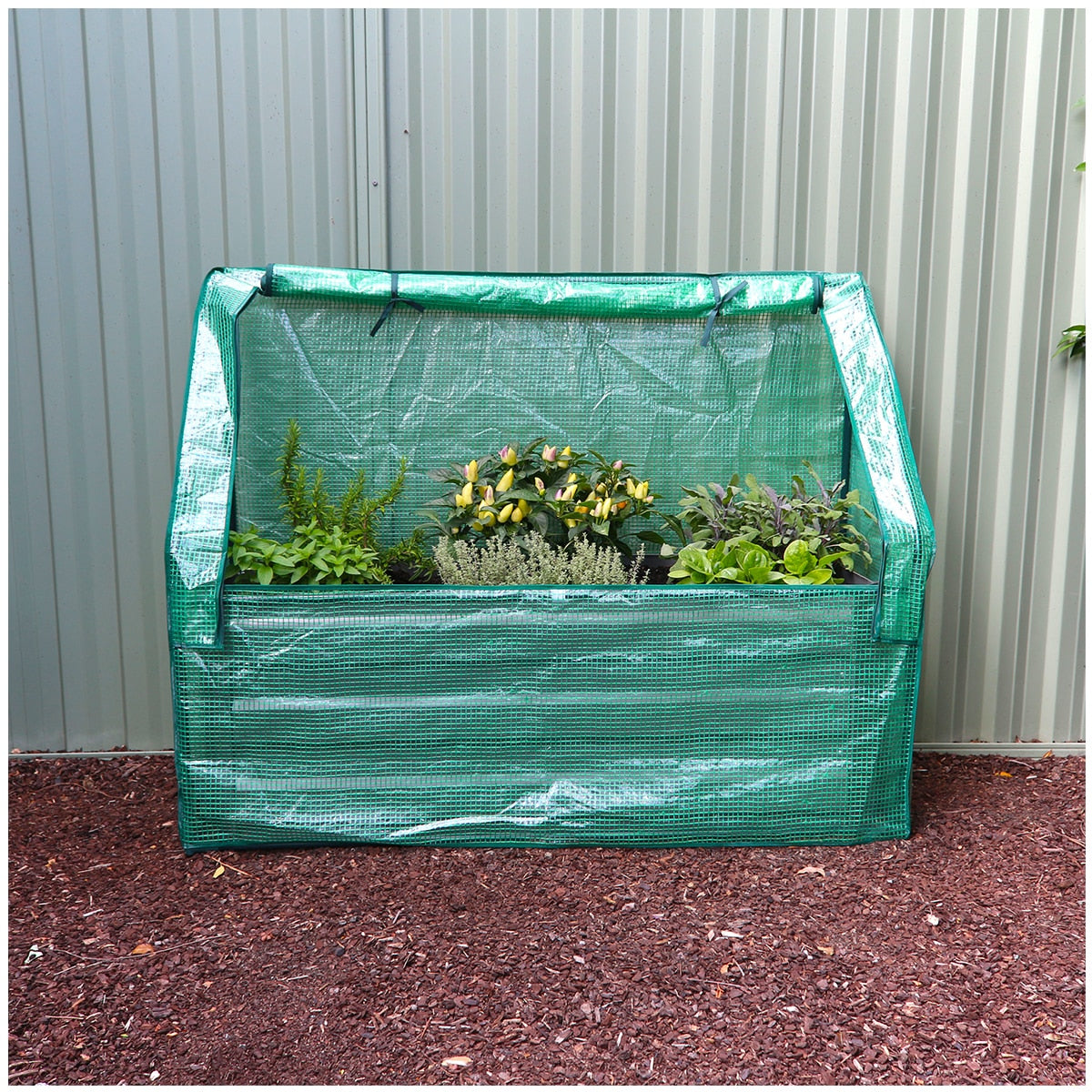 Greenlife Slimline Garden Bed And Greenhouse Cover 120 x 45 x 45cm Slate Grey