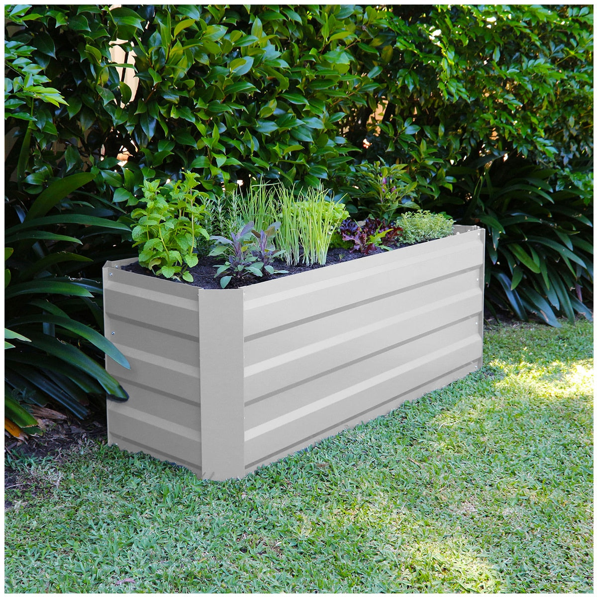 Greenlife Slimline Garden Bed And Greenhouse Cover 120 x 45 x 45cm White