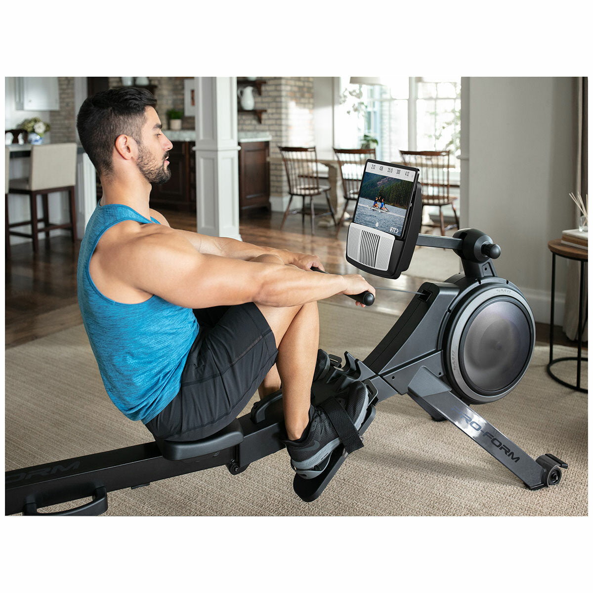 Proform 750R Rower Ifit Compatible Black 114kg