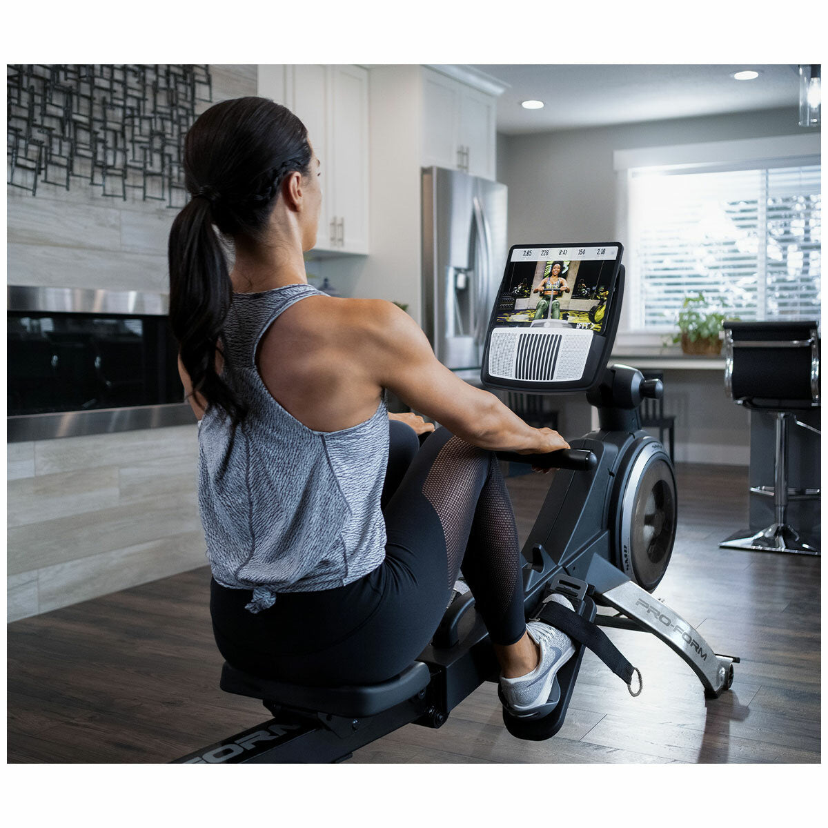 Proform 750R Rower Ifit Compatible Black 114kg
