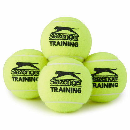 Slazenger Training Tennis Balls Bucket 60 Balls Yellow DWSQ03060