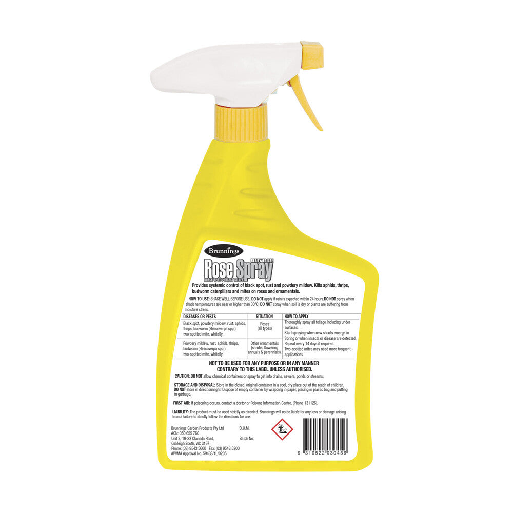 Brunnings Rose Spray - 1L