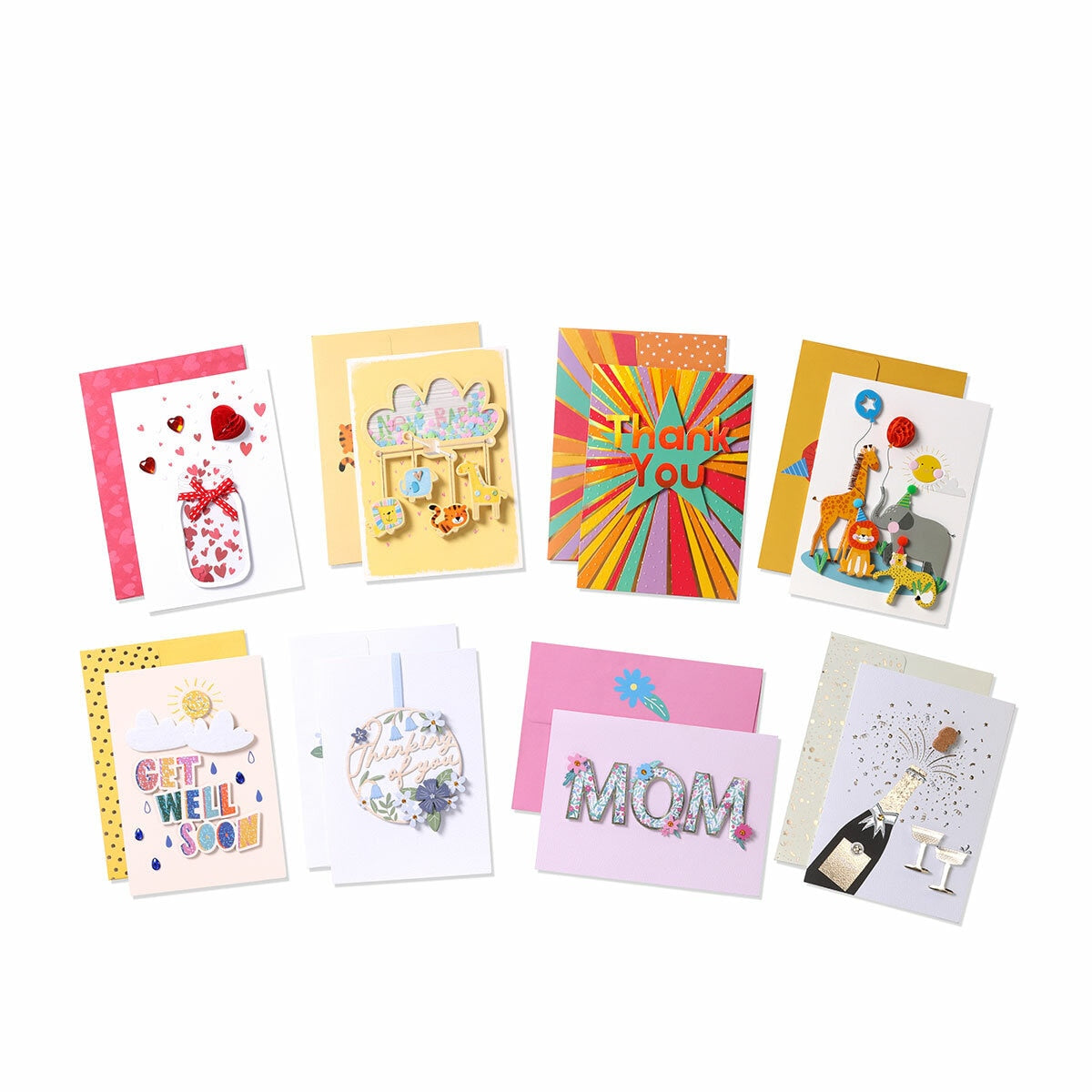 Design Studio All Occasion Handcrafted Cards with Rigid Box 40 Pack