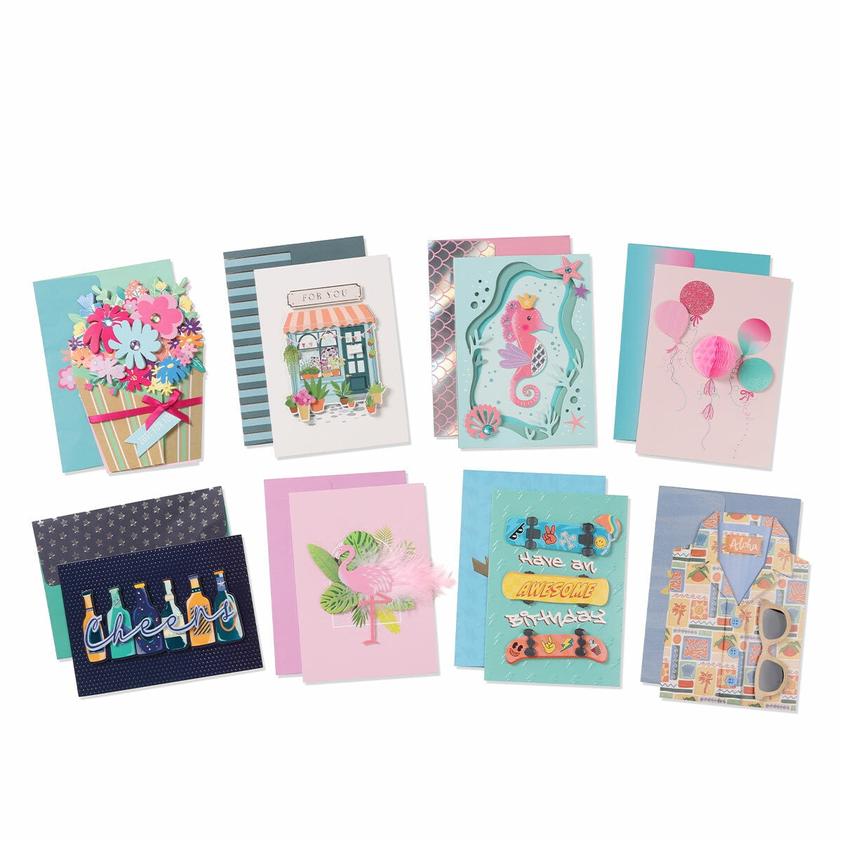 Design Studio All Occasion Handcrafted Cards with Rigid Box 40 Pack