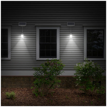 Infinity X1 Solar Security Motion Lights White Rechargeable 2 Pack