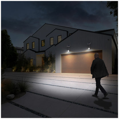 Infinity X1 Solar Security Motion Lights White Rechargeable 2 Pack