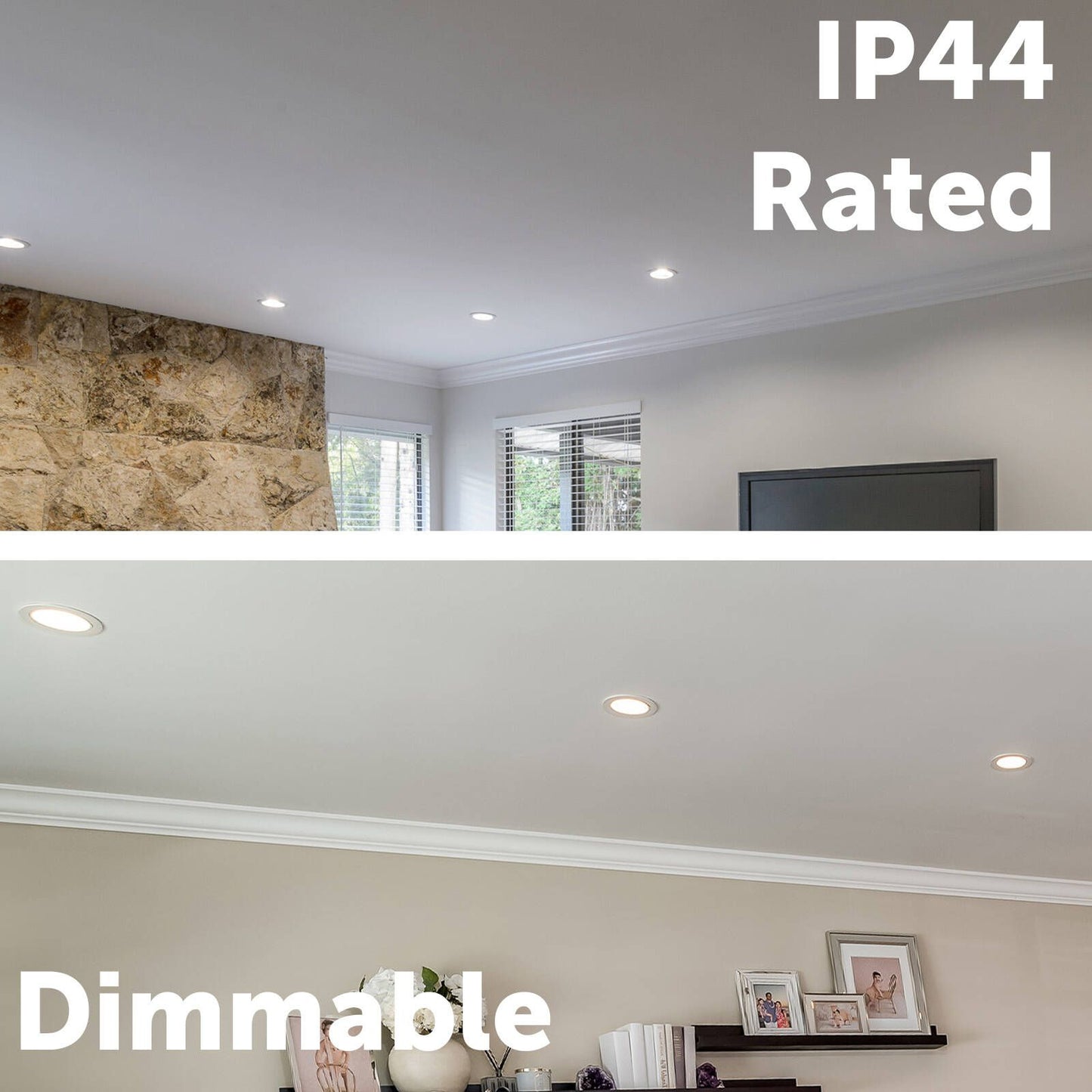 Arlec Dimmable LED Downlight - 9W - 92mm - Tri Colour - 2 Pack