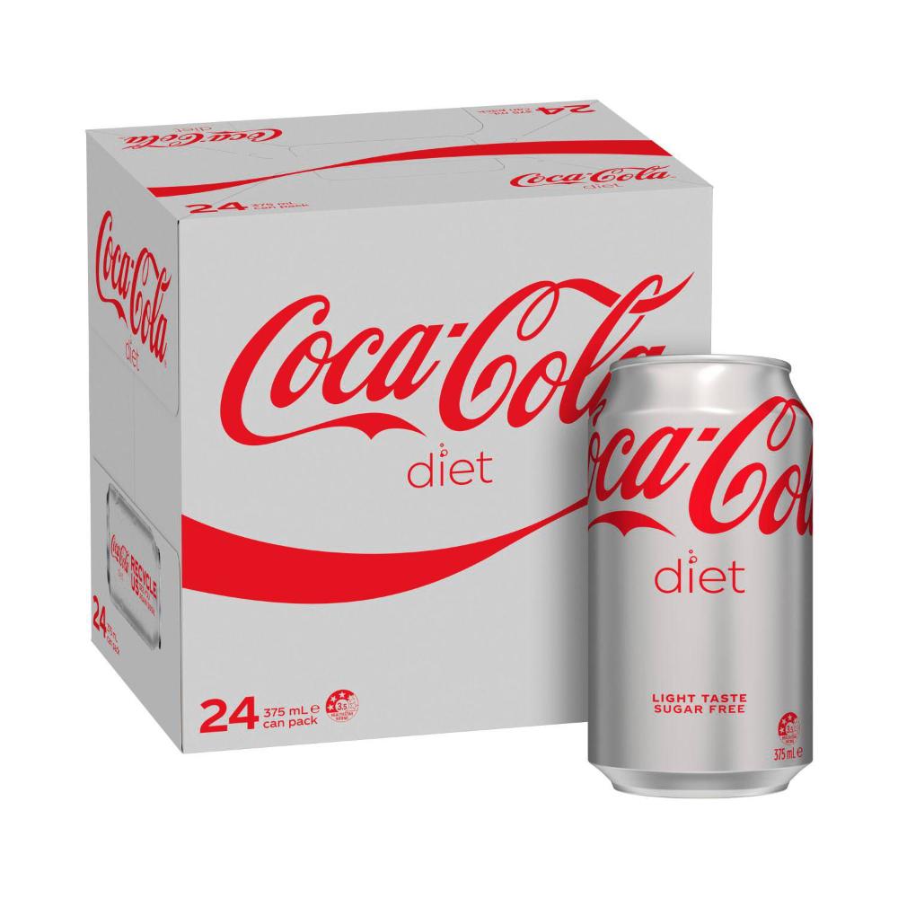 Coca-Cola Diet Coke Soft Drink 24x375ml
