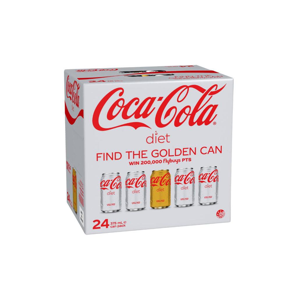 Coca-Cola Diet Coke Soft Drink 24x375ml