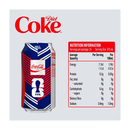 Coca-Cola Diet Soft Drink Multipack Cans 24x375ml