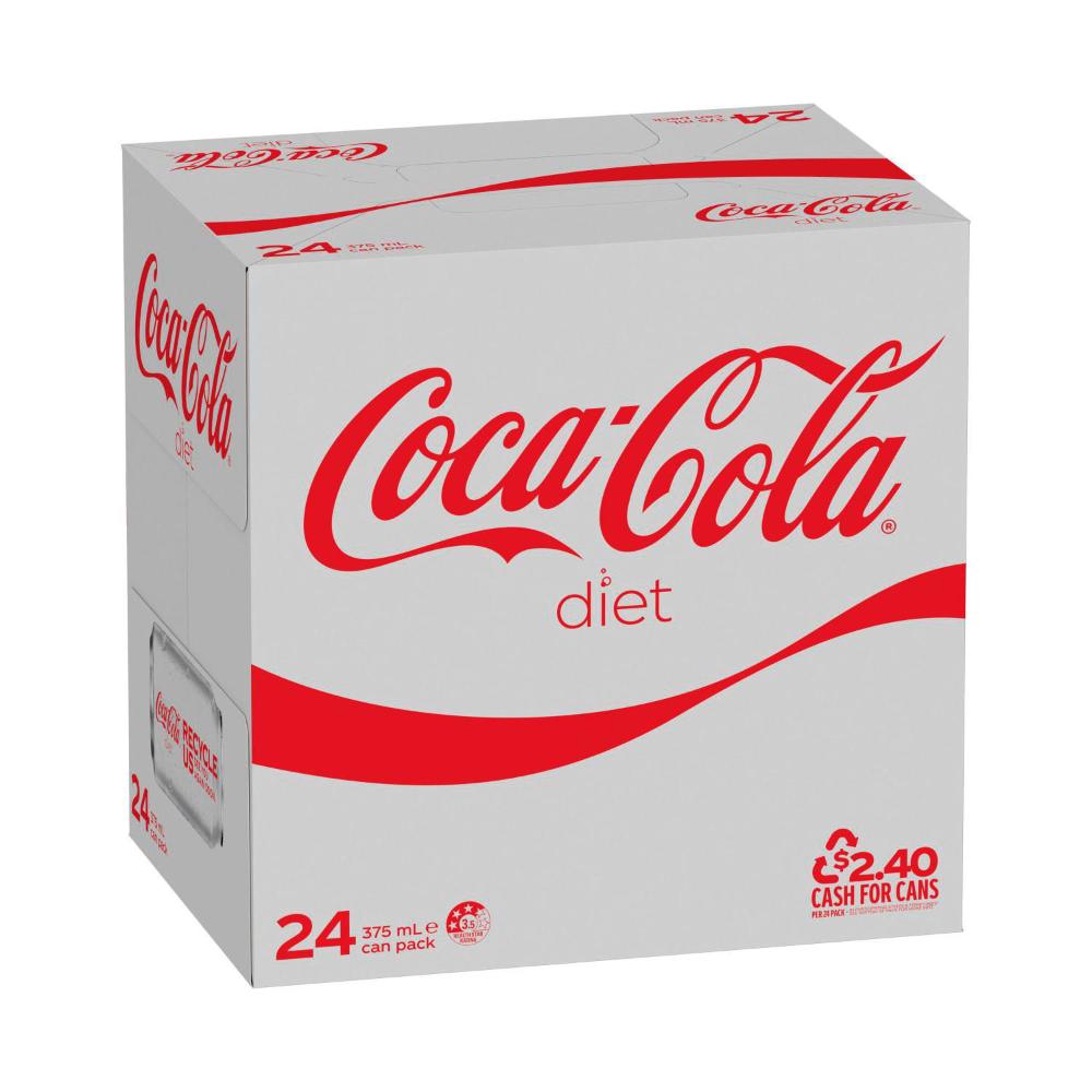 Coca-Cola Diet Soft Drink Multipack Cans 24x375ml