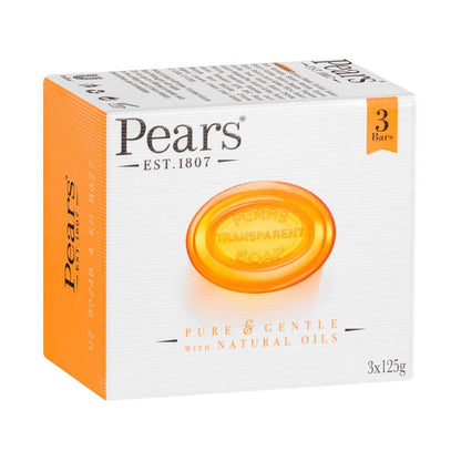 Pears Transparent Soap With Natural Oils 3X125g - 375g