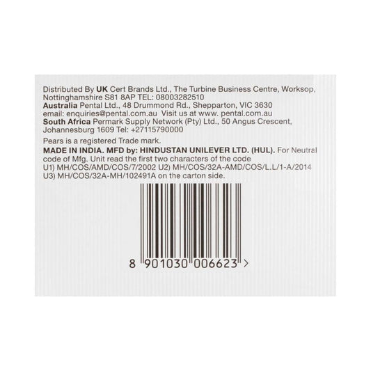 Pears Transparent Soap With Natural Oils 3X125g - 375g