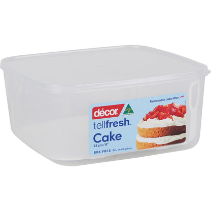 Decor Tellfresh Cake Container With Lifter 6l