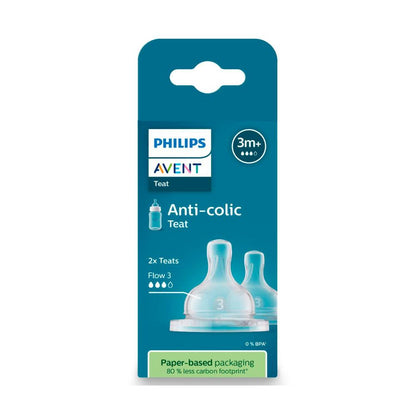 Avent Medium Flow Teat 3+ Months - 2 pack