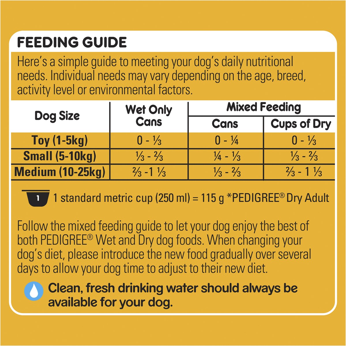 Pedigree Adult Wet Dog Food with Beef, Vegies & Gravy Casserole Can 1.2kg