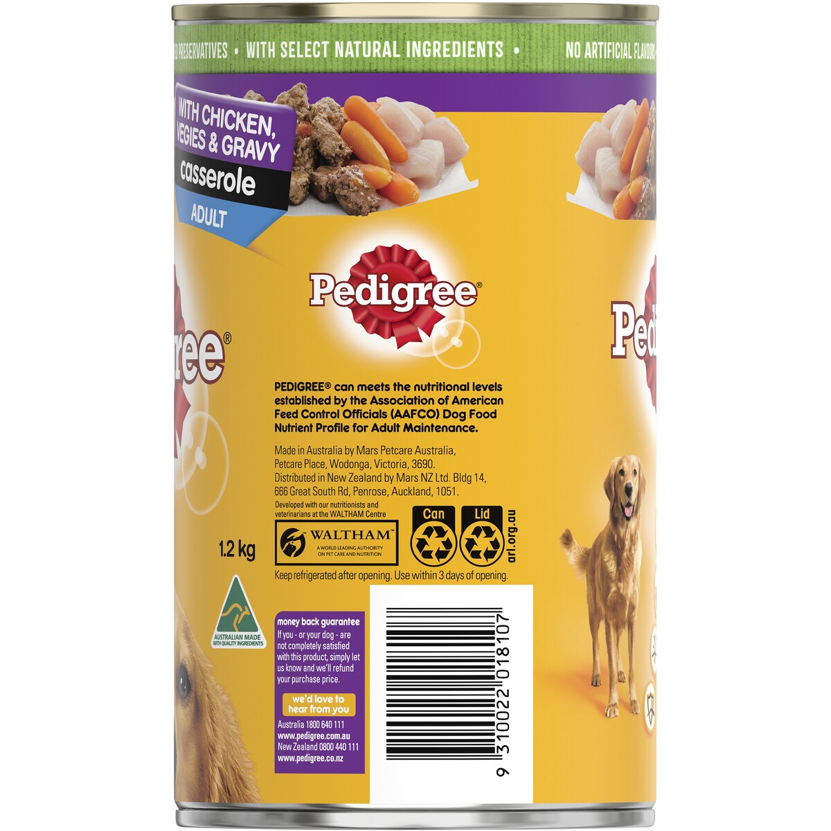 Pedigree Casserole With Chicken & Gravy Wet Dog Food Can 1.2kg