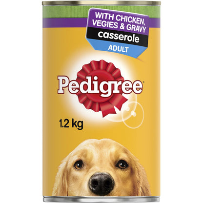 Pedigree Casserole With Chicken & Gravy Wet Dog Food Can 1.2kg
