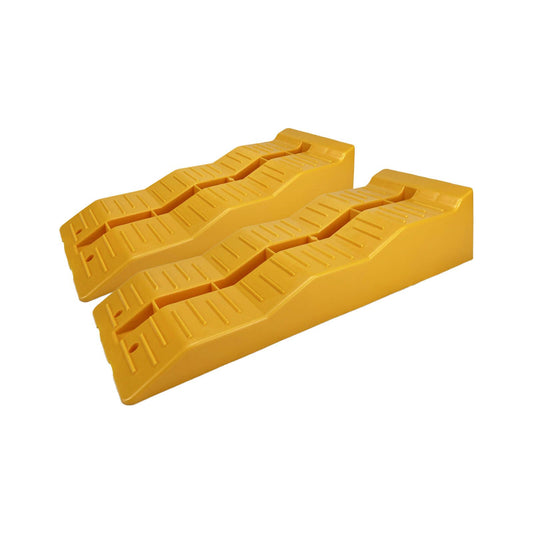 All Set Yellow Caravan Levelling Ramp - 300 x 150 x 600mm - Pair