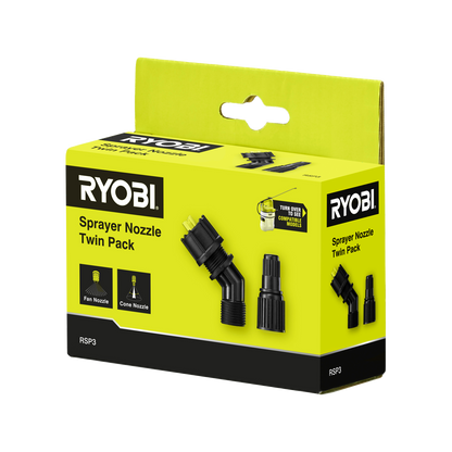 Ryobi Sprayer Nozzle - Cone & Fan - 2 Pack