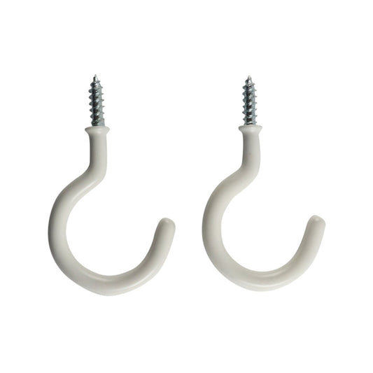 Everhang Cup Hooks - 28mm - PVC - Easy to Install - 2 Pack