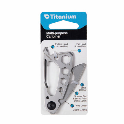 Titanium Multi Purpose Carabiner - 77mm