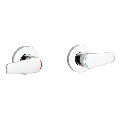 Evekare Chrome 1/4 Turn Extended Lever Wall Top Assembly - 150mm