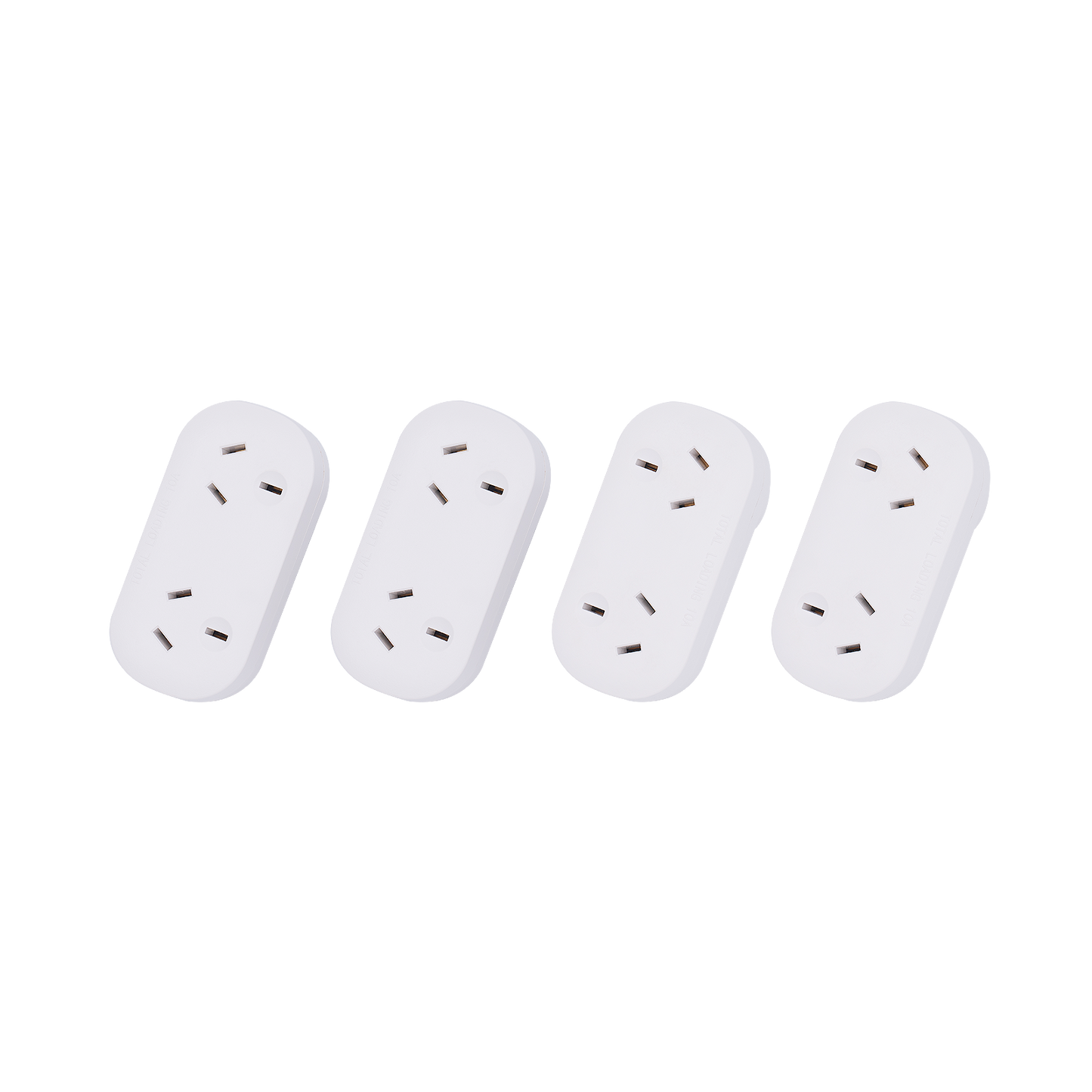 Click Double Adaptor Quad Pack - 2 Right, 2 Left