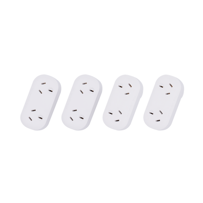 Click Double Adaptor Quad Pack - 2 Right, 2 Left