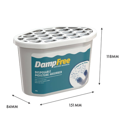 Dampfree Disposable Moisture Absorbers - 300g - 4 Pack