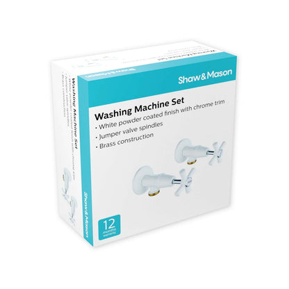 Shaw Mason Washing Machine Set - 150 x 70 x 150mm - White