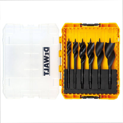 Dewalt Extreme Tri Flute Spade Bits - 6 Piece Set