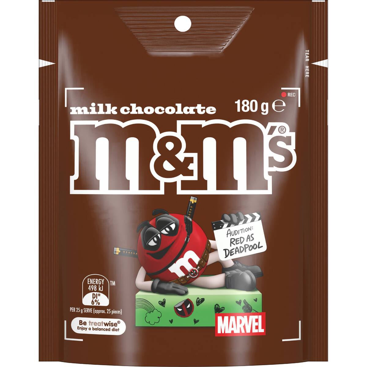 M&m's Milk Chocolate Snack & Share Bag 180g