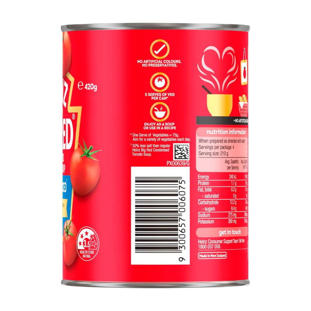 Heinz Big Red Tomato Soup Can Salt Reduced - 420g