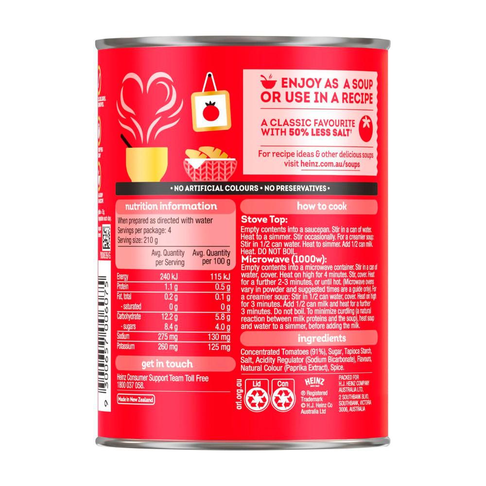Heinz Big Red Tomato Soup Can Salt Reduced - 420g