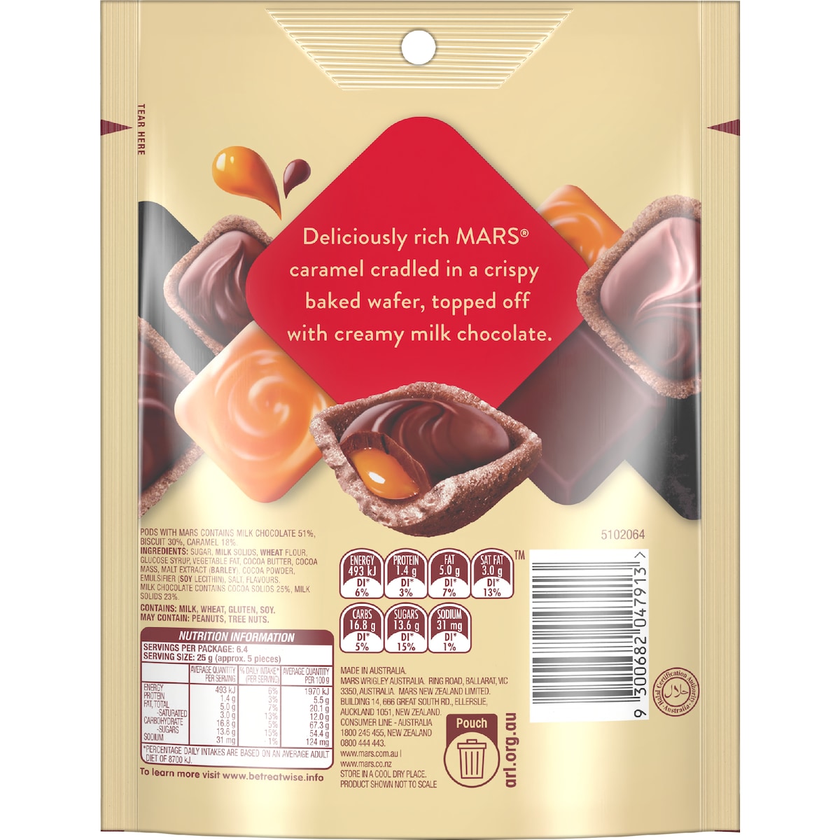 Pods Mars Chocolate Snack & Share Party Bag 160g