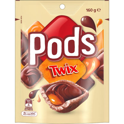 Pods Pods Twix Chocolate Snack & Share Bag 160g