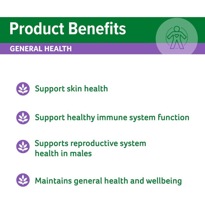 Cenovis Zinc Plus Tablets For General Wellbeing + Skin Health 150 pack
