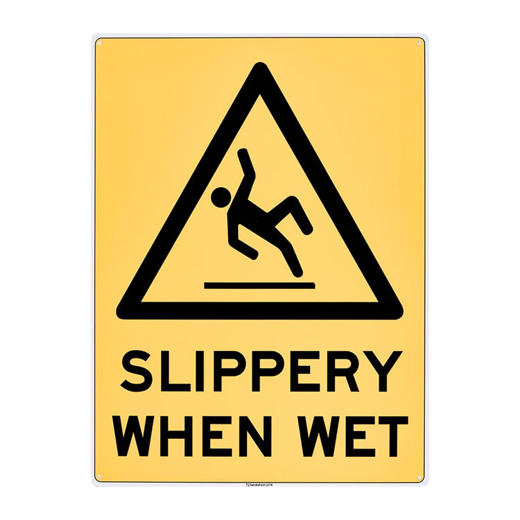 Sandleford Slippery When Wet Sign - 450 x 600mm