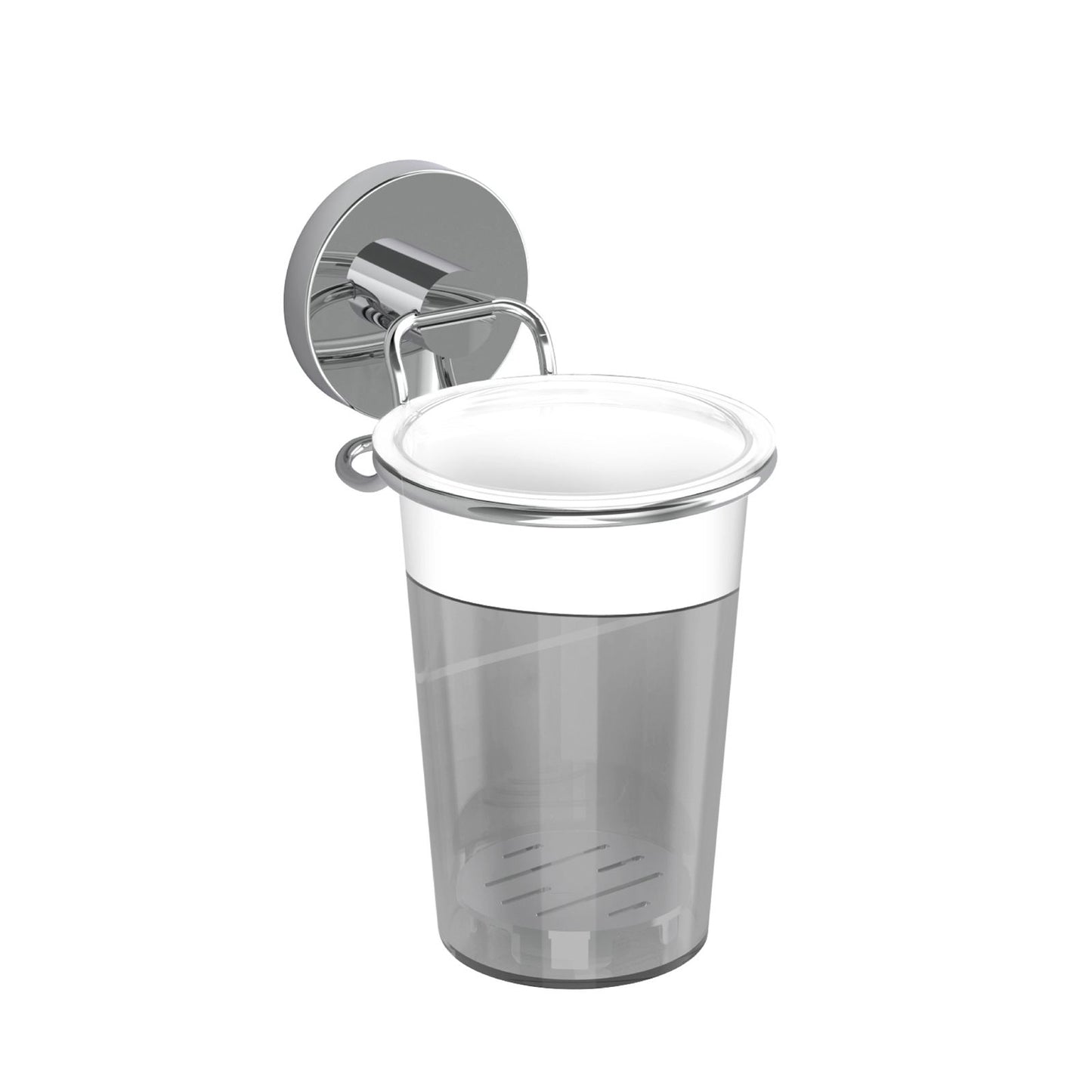 Fusion Loc Stainless Steel Suction Bathroom Tumbler - 8kg - 90mm x 180mm x 130mm