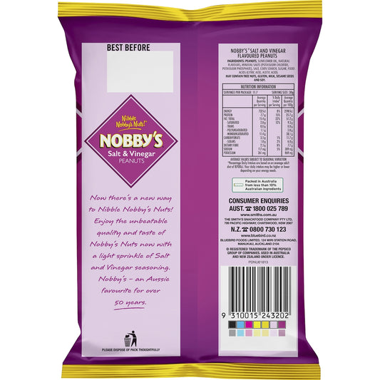 Nobbys Peanuts Salt & Vinegar 350g