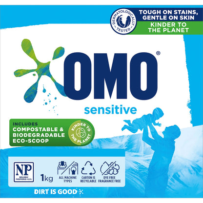 Omo Sensitive Laundry Powder Detergent 1kg