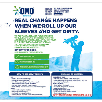 Omo Sensitive Laundry Powder Detergent 1kg