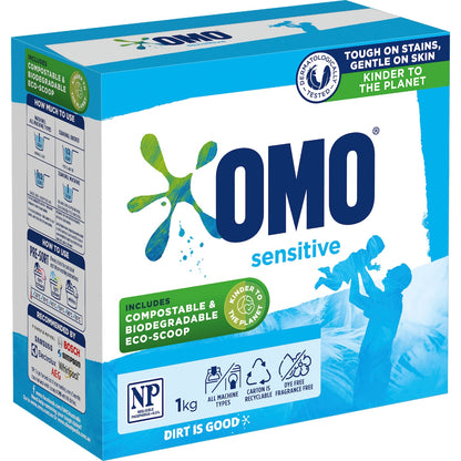 Omo Sensitive Laundry Powder Detergent 1kg