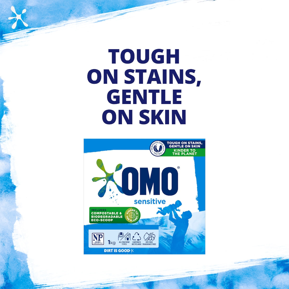 Omo Sensitive Laundry Powder Detergent 1kg
