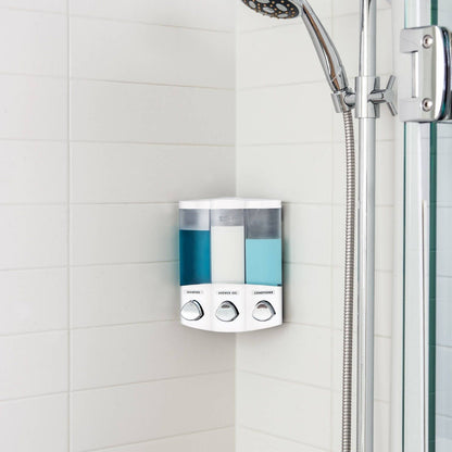 Better Living Trio Shower Dispenser - 3 x 435ml - White