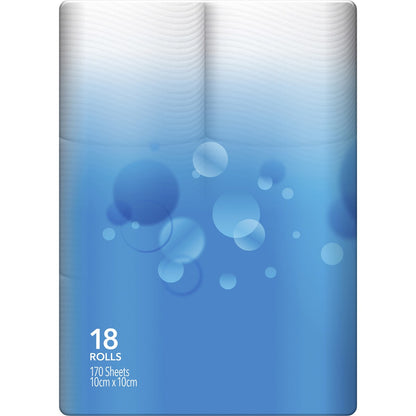 Kleenex Cleanripple Toilet Tissue White 18 Pack